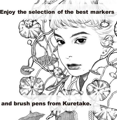 Kuretake Zig FUDEGOKOCHI 3 Brush pens set, Ideal for Inktober, No mess, for beginners, Hand lettering, calligraphy, illustration, sketching, outlining, drawing, cartoon, signature, Made in Japan in Saudi Arabia