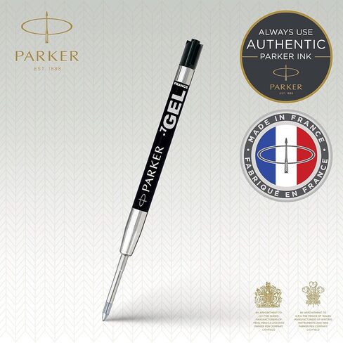 Parker Refill for Parker Retractable Gel Ink Roller Ball Pens, Medium Conical Tip, Black Ink, 2/Pack in Kuwait