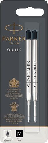 Parker Refill for Parker Retractable Gel Ink Roller Ball Pens, Medium Conical Tip, Black Ink, 2/Pack in Kuwait