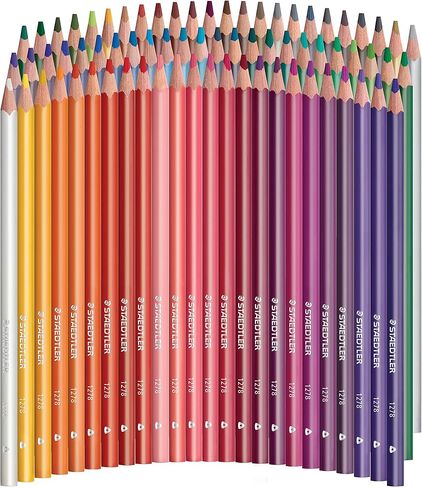 Staedtler Colored Pencils, Triangular Barrel, 4mm, 72 Pieces (1278CM72A6) in Kuwait