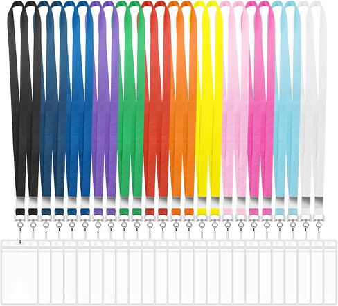 12 Pack Cruise Lanyard with ID Card Holder, Durable Lanyard with Waterproof ID Badge Holder Cruise Lanyards for ID Badges Ship Cards Carnival Sail Keys (12 Colors) in Kuwait