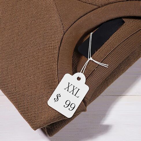 400 PCS علامات السعر مع سلسلة مرفقة ، 1.38 "× 0.87" علامات تعليق الورق البيضاء ، وضع علامة على علامات الساحة المرآب القابلة للكتابة ، واضطراب العلامة للمجوهرات ، والملابس ، والتجزئة ، ووضع العلامات ، والهدية in Kuwait