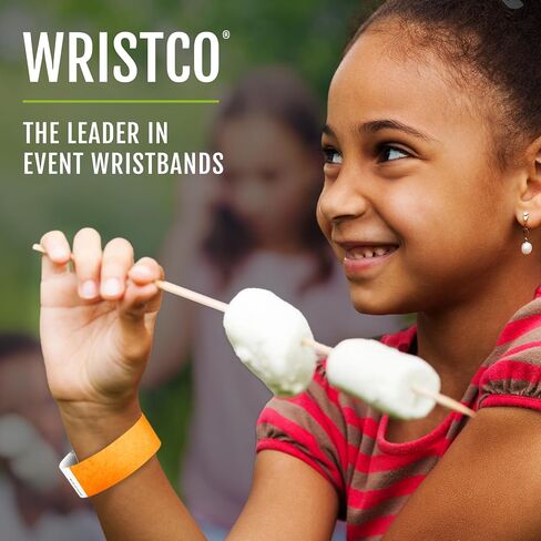 700 WristCo Neon Red Tyvek Wristbands for Events - Tamper-Proof Design & Fluorescent Color Prevent Reuse Premium-Grade Bracelets for Hospital & Medical ID, Party & VIP Identification in Saudi Arabia