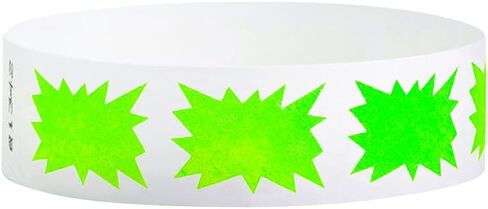 500 WristCo Black Checkered/Checks Tyvek Wristbands for Events - Comfortable Tear Resistant Paper Bracelets ID Wrist Bands for Concerts Festivals Admission Party Identification in Saudi Arabia