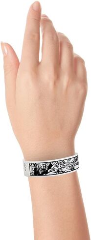 500 WristCo Black Checkered/Checks Tyvek Wristbands for Events - Comfortable Tear Resistant Paper Bracelets ID Wrist Bands for Concerts Festivals Admission Party Identification in Saudi Arabia