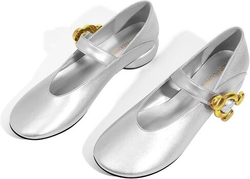 Women Mary Jane Shoes Pumps Chunky Comfortable Low Heels Closed Round Toe Dress Work Wedding Shoes in Saudi Arabia