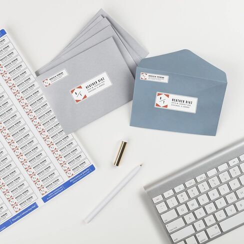 Avery Printable Return Address Labels with Sure Feed, 0.5" x 1.75", White, 8,000 Blank Mailing Labels (05167) in Saudi Arabia