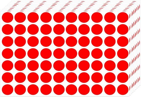 3500 Pieces Dot Stickers, 3/4 inch Color Coding Labels, 10 Color Circle Price Stickers for Office Classroom Student in Kuwait