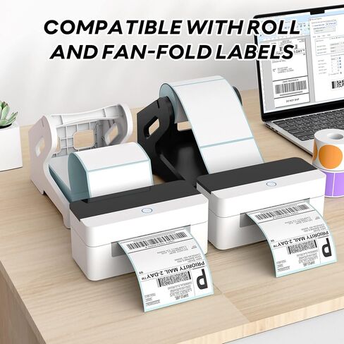 Label Holder, Thermal Shipping Label Holder for Rolls and Fan-Fold Labels, Desktop Label Printer Accessory for Office, Home in Saudi Arabia