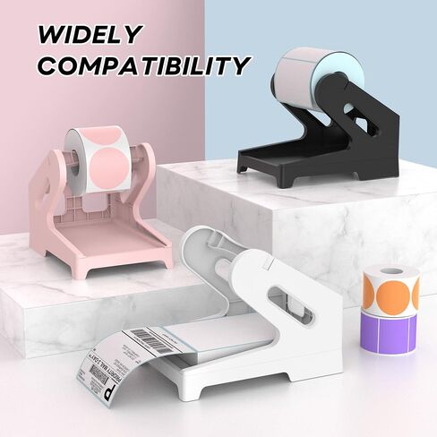 Label Holder, Thermal Shipping Label Holder for Rolls and Fan-Fold Labels, Desktop Label Printer Accessory for Office, Home in Saudi Arabia