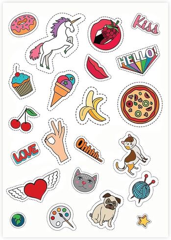 8.5" x 11" Full Sheet Label Sticker Paper for Laser & Inkjet Printers [100 Sheets,100 Labels] in Kuwait