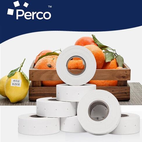 ملصقات بيضاء من Perco 2 Line - 1 جبل ، 6000 تسميات تسعير فارغة لبرنامج Perco 2 خط الأسعار ومدافع التاريخ in Kuwait