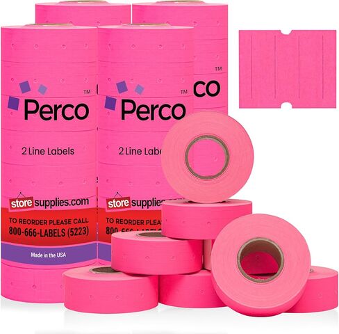ملصقات بيضاء من Perco 2 Line - 1 جبل ، 6000 تسميات تسعير فارغة لبرنامج Perco 2 خط الأسعار ومدافع التاريخ in Kuwait
