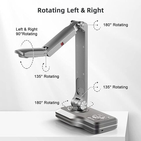 JOYUSING V500-4k VGA/HDMI/USB Three Mode 13MP Document Camera, OCR for Windows, Compatible with Real-time Projection, Web Conferencing, Distance Learning, Remote Teaching - Mac, Windows, Chromebook in Saudi Arabia