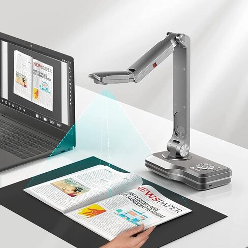 JOYUSING V500-4k VGA/HDMI/USB Three Mode 13MP Document Camera, OCR for Windows, Compatible with Real-time Projection, Web Conferencing, Distance Learning, Remote Teaching - Mac, Windows, Chromebook in Saudi Arabia