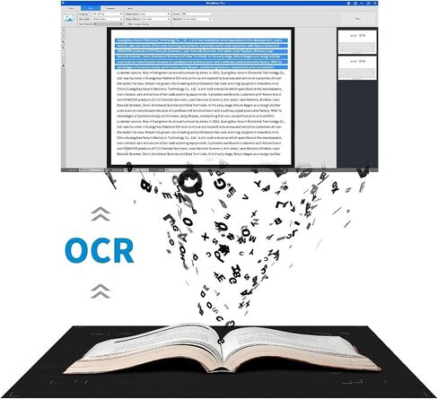 NetumScan 13MP Book Document Camera for Teachers, Multi-Language OCR Recognition by AI Technology, Foldable & Portable, Real-time Projection, Video Recording, Capture Size A3/A4, Only Windows in Saudi Arabia