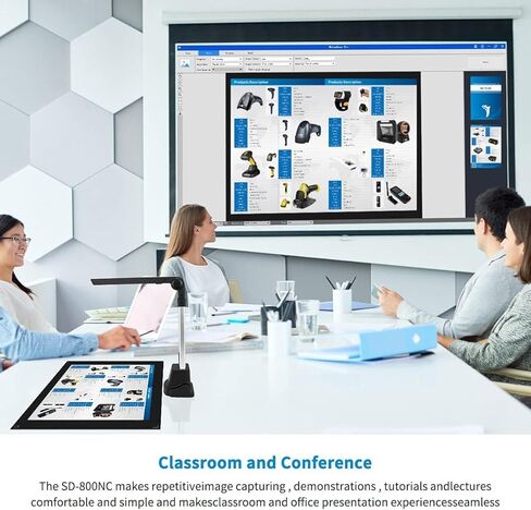 NetumScan 13MP Book Document Camera for Teachers, Multi-Language OCR Recognition by AI Technology, Foldable & Portable, Real-time Projection, Video Recording, Capture Size A3/A4, Only Windows in Saudi Arabia