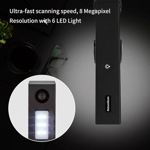 NetumScan 13MP Book Document Camera for Teachers, Multi-Language OCR Recognition by AI Technology, Foldable & Portable, Real-time Projection, Video Recording, Capture Size A3/A4, Only Windows in Saudi Arabia