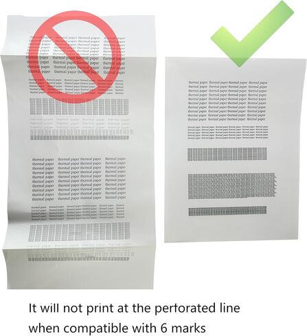 IOOIOO thermal printer paper BPS free BPA free, (100 pages, Continuous, without mark, 3 years) in Saudi Arabia