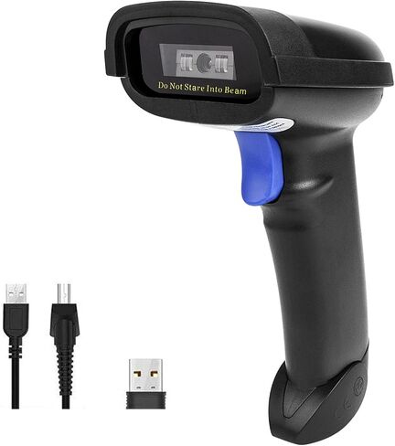 NETUM Bluetooth Barcode Scanner, Compatible with 2.4G Wireless & Bluetooth Function & Wired Connection, Connect Smart Phone, Tablet, PC, CCD Bar Code Reader Work with Windows, Mac,Android (NT-1228BC) in Kuwait