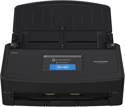 SCANSNAP IX1600 اللاسلكي أو USB مستند سحابة عالي السرعة ، ماسح ضوئي للصور والإيصال مع شاشة تعمل باللمس الكبيرة وتغذية المستندات التلقائية لجهاز MAC أو PC ، 17 واط ، الأسود in Kuwait
