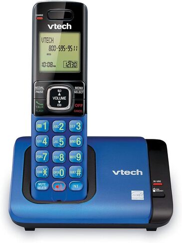 VTech CS6719-2 2-HAYPLALL PHONE مع معرف المتصل/انتظار المكالمات ، والاتصال الداخلي للهاتف وعرض/لوحة المفاتيح الخلفية ، والفضة in Kuwait