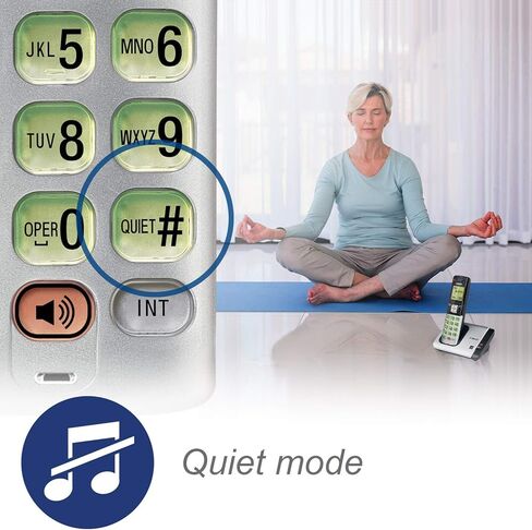 VTech CS6719-2 2-HAYPLALL PHONE مع معرف المتصل/انتظار المكالمات ، والاتصال الداخلي للهاتف وعرض/لوحة المفاتيح الخلفية ، والفضة in Kuwait