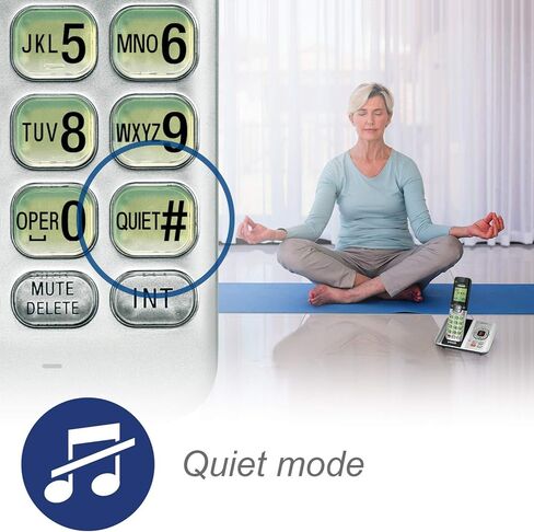 VTech CS6529-4B 4-HA-HAYPER DECT 6.0 اللاسلكي مع نظام الرد على العناية ومعرف المتصل ، قابلة للتوسيع حتى 5 أجهزة ، قابلة للتجربة على الحائط ، الأزرق/الأخضر/الأحمر/الفضة in Kuwait