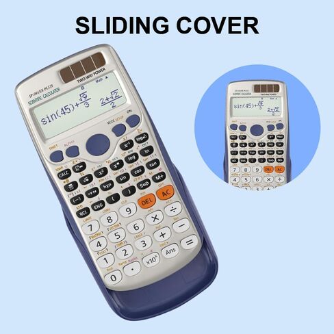 Scientific Calculators, Solar Scientific Calculator Large Screen 417 Function, Calculators Very Suitable for High School and College Students Calculus Algebra and Other Math Textbooks (Solar) in Kuwait