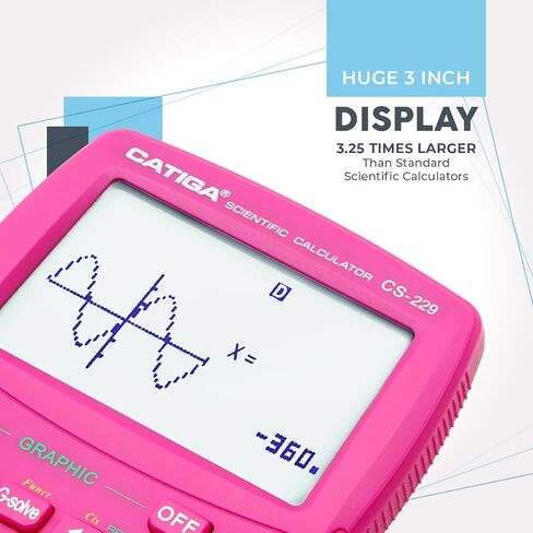 CATIGA CS229 Scientific Calculator with Graphics Functions, Multiple Modes with Intuitive User Interface for Beginners and Advanced Courses in Kuwait