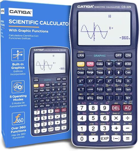 CATIGA CS229 Scientific Calculator with Graphics Functions, Multiple Modes with Intuitive User Interface for Beginners and Advanced Courses in Kuwait