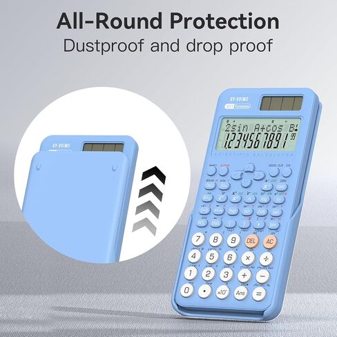 Upgraded 991ES Plus Desktop Scientific Calculator, ROATEE CalcNote Multiview 4-Line Display with Erasable LCD Writing Tablet, Solar Battery Power with Notepad for School and Business in Saudi Arabia