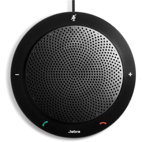Jabra Speak 410 Corded Speakerphone for Softphones – Easy Setup, Portable USB Speaker for Holding Meetings Anywhere with Outstanding Sound Quality
