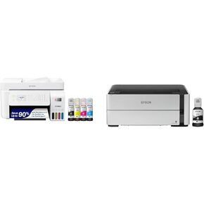 Epson EcoTank ET-4800 Wireless All-in-One Cartridge-Free Supertank Printer with Scanner, Copier, Fax, ADF and Ethernet – Ideal-for Your Home Office, White