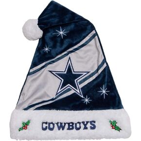 foco NFL Team Logo High End Holiday Santa Cap Hat
