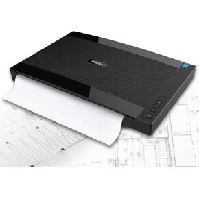 VIISAN VF3240 Large Format Flatbed Scanner, A3 Size, 2400 DPI, CIS Sensor, Scan 12"x 17" in 4 sec, Frameless, Auto-Scan, Document & Photo & Book Scanner, Supports Windows & Mac