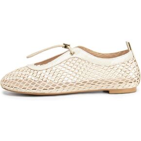 Mesh Ballet Flats for Women Drawstring Comfortable Round Toe Women's Flats Versatile Casual Office Shoes