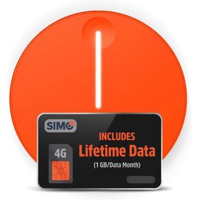 SIMO Solis Lite 4G LTE Mobile Hotspot, Portable WiFi for Travel in 140+ Countries, No SIM Card or Contract Required, Multi-Carrier Network Wireless Access Point, 10 Devices, 1GB/Month Lifetime Data