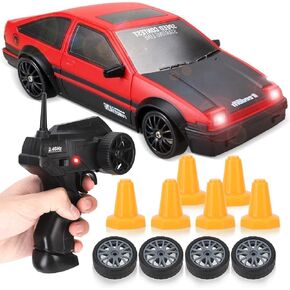Liberty Imports RC Drift Car 1/24 2.4GHz 4WD Remote Control Sport Racing On-Road Vehicle with LED Light, Batteries and Drift Tires (Style 4)