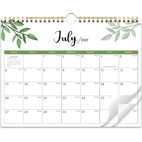 2025-2026 Calendar - 2025-2026 Wall Calendar, Jul. 2025 - Dec. 2026, 11" x 8.5", Small 18 Monthly Calendar 2025-2026 with Thick Paper and Julian Date