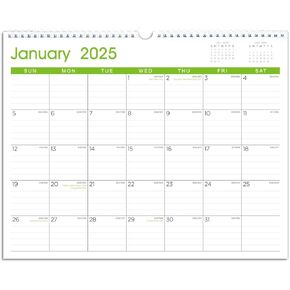 Calendar 2025: Large Monthly Wall Calendar for Planning & Organizing, 12 Months Hanging Calendar from January 2025 to December 2025, Size 14.5" x 11.5"