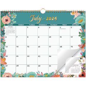 2025-2026 Calendar - Wall Calendar 2025-2026 covers 18 Months, Jul.2025 - Dec.2026,14.8 "x11.4", Large Ruled Blocks Perfect for Planning and Organizing for Home or Office