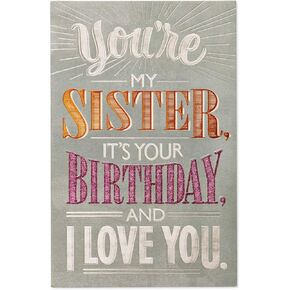 American Greetings Birthday Card for Sister (Celebrated and Loved)