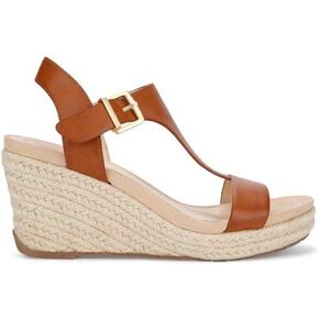 Kenneth Cole REACTION Women's Card Wedge, Soft Gold PU, 7.5