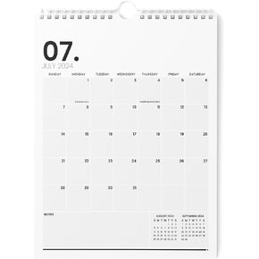 Karto Wall Calendar 2025 - Vertical 11x17 inch Runs Until June 2026 - Boost Your Productivity and Easy Planning with the Aesthetic Monthly Calendar - Minimalist