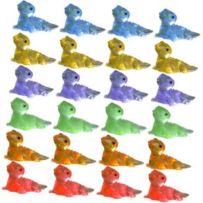 Toyvian 30pcs Micro Landscape Lizard Decor Lizards Garden Glowing Mini Figurine DIY Micro Landscape Ornament Creative Lizard Crafts Glow in The Dark Lizard Figurine Resin Ornaments Animal