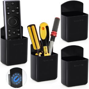 Remote Control Holder Wall Mount, TV Remote Holder Wall Mount, Marker Holder, Tool Organizer for Whiteboard Refrigerators Carport (3M Self-adhesive, 8PCS)