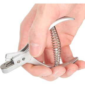 Hand Held ID Card Slot Hole Punch, Stainless Steel U‑Shaped Proofing Cutting Puncher Manual Tool for Ticket Check