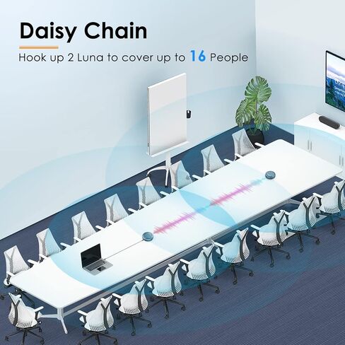 مكبر صوت Emeet Conference وميكروفون ث/8+1 ميكروفونات ، بيك آب صوتي 360 درجة ، تقليل الضوضاء ، مكبر صوت بلوتوث/USB/دونجل ل 14 شخصًا مع سلسلة ديزي لمدة 25 ، وتوافق مع منصات قيادة ، 2024 إصدار in Kuwait