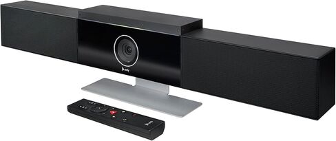 Poly Studio 4K USB Video Conference System (Plantronics) - Camera, Microphone, & Speaker Bar for Small & Medium Conference Rooms - Auto Framing & Tracking - Teams/Zoom Certified - Amazon Exclusive in Kuwait